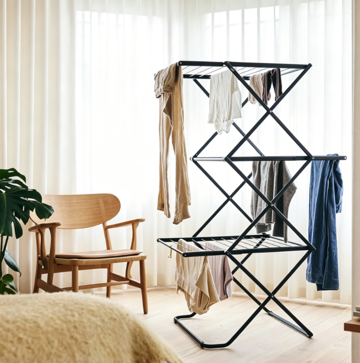 Folding Multi-Tier Clothes Drying Rack
