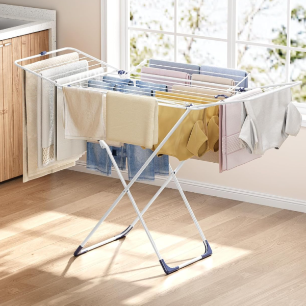 Multi-Arm Gullwing Clothes Drying Rack