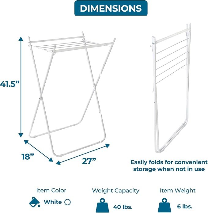 Portable Tower Style Foldable Clothes Drying Rack - Image 2