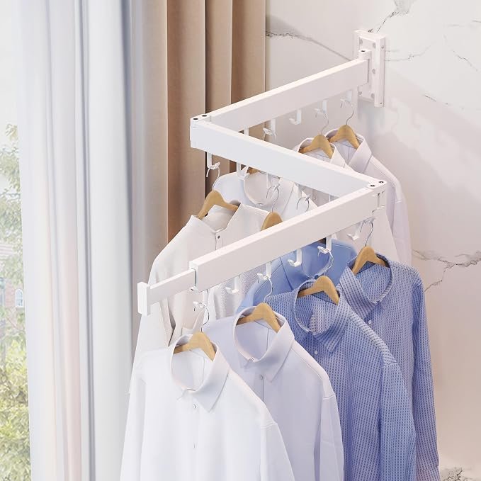 Compact Folding Indoor Clothes Drying Rack - Image 2