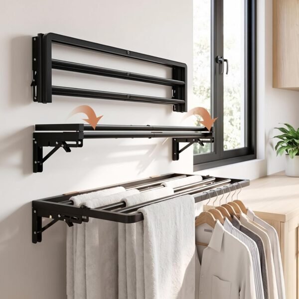 Heavy-Duty Foldable Wall Mounted Drying Rack