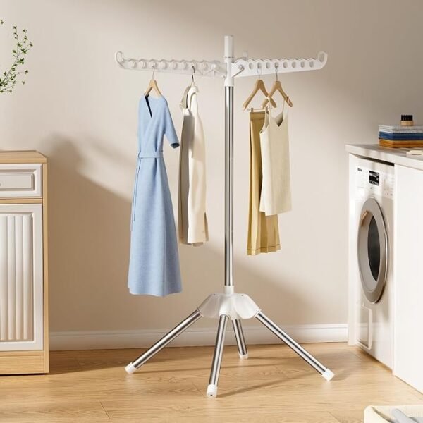 Compact Freestanding Folding Clothes Drying Rack