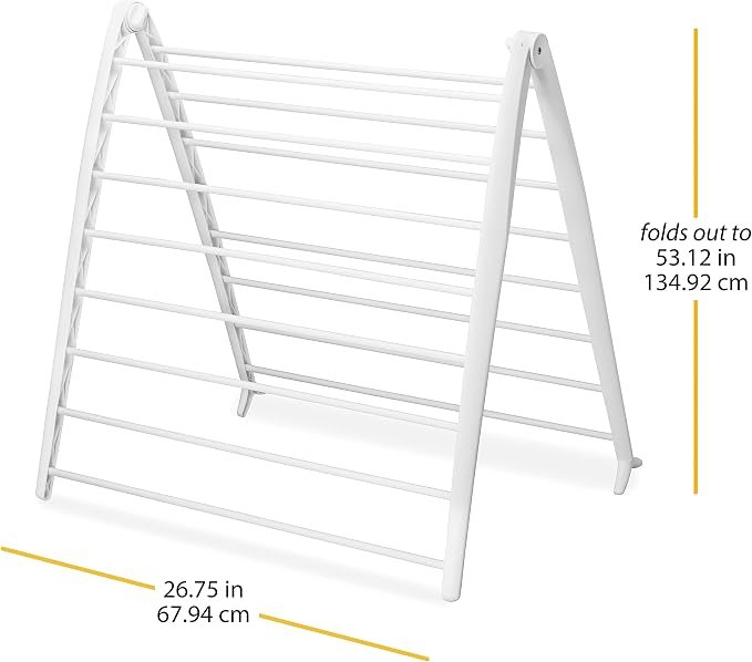 Adjustable Wing Foldable Clothes Drying Rack - Image 2