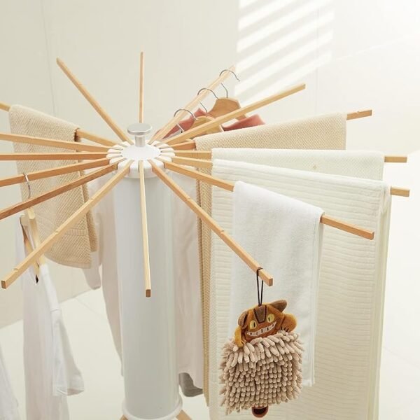 Clothes Drying Rack with Sock Clips