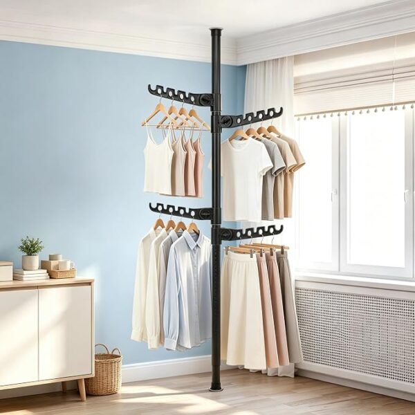 Height Adjustable Rotating Arm Clothes Drying Rack