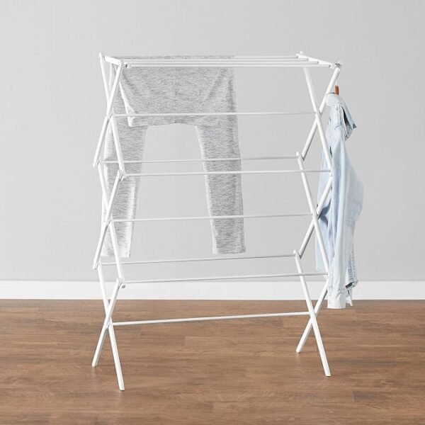Foldable Clothes Drying Rack with Expandable Hanging Space