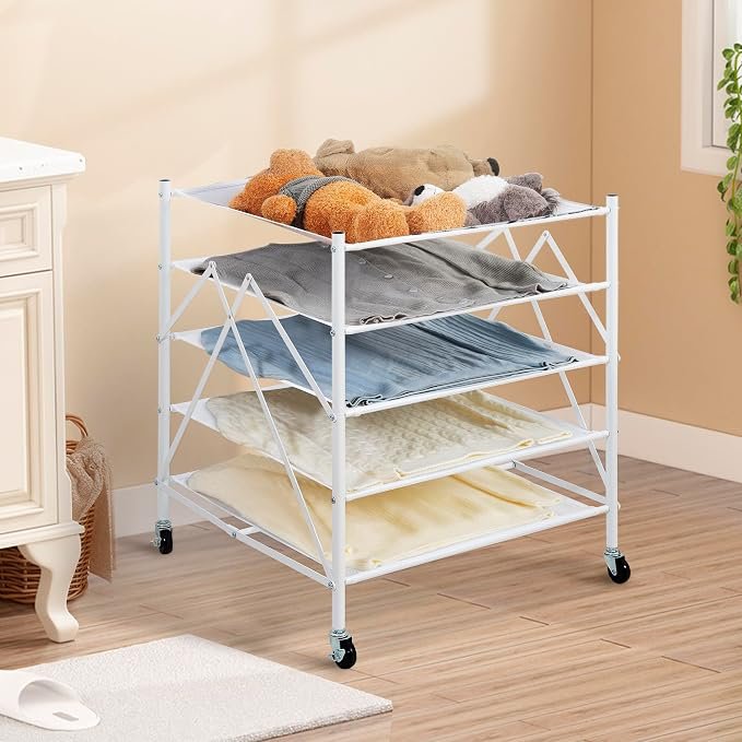 Foldable Clothing Stand and Laundry Drying Rack