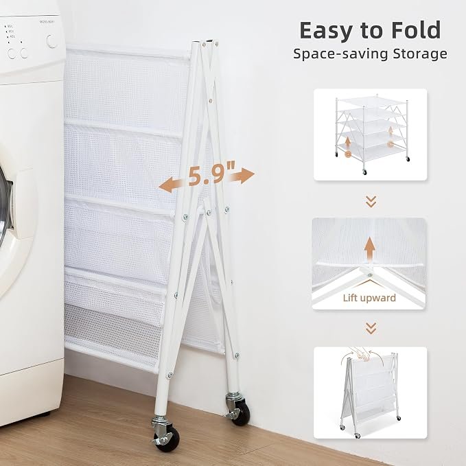Foldable Clothing Stand and Laundry Drying Rack - Image 2